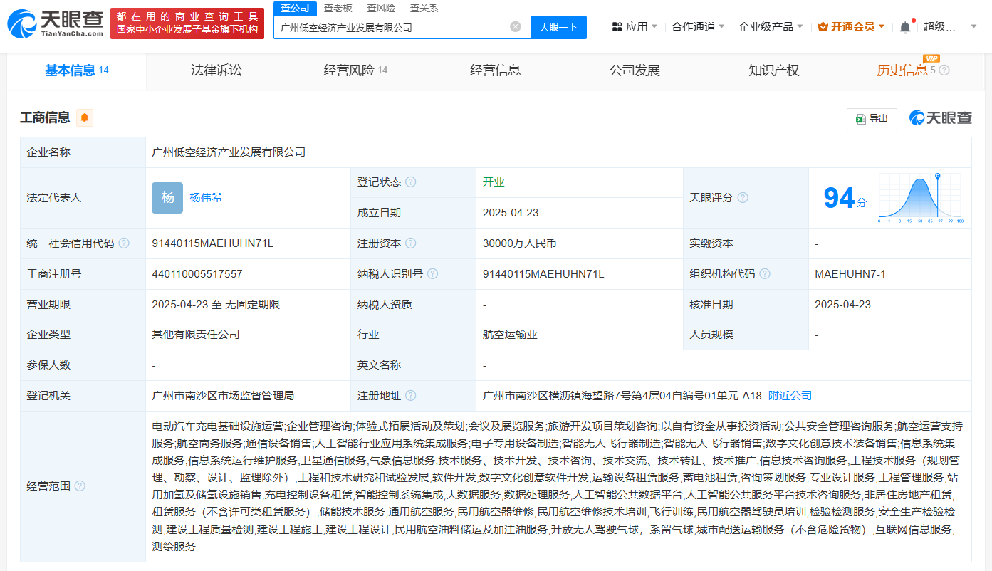 广州南沙投资发展公司注册成立