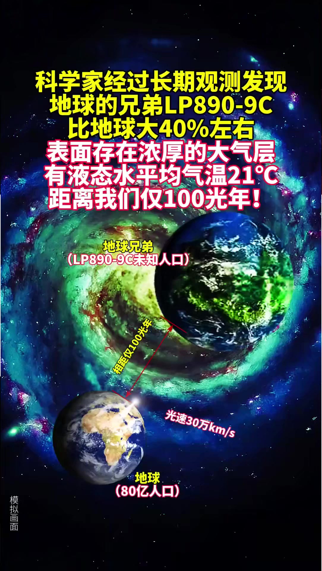 科学家发现“超级地球”：质量大约是地球的10倍，位于一个适合液态水存在的区域，可能存在类地生命