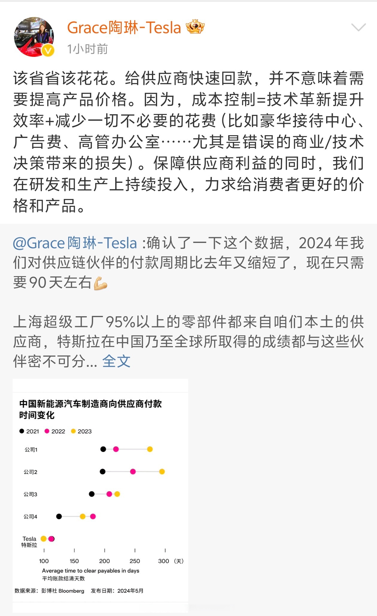 奇瑞集团：将供应商支付账期统一至60天内