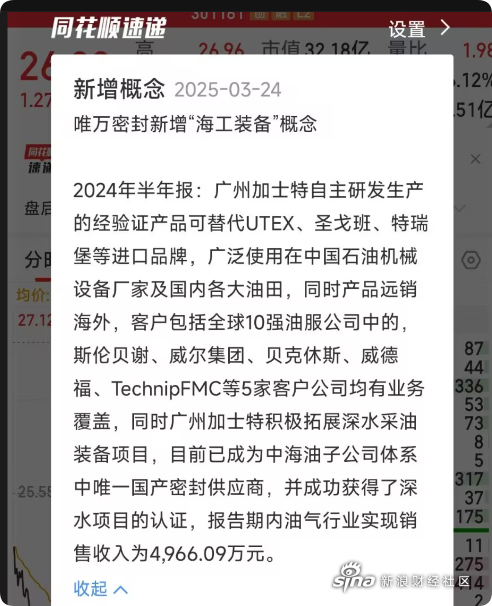 唯万密封龙虎榜：营业部净卖出7151.85万元