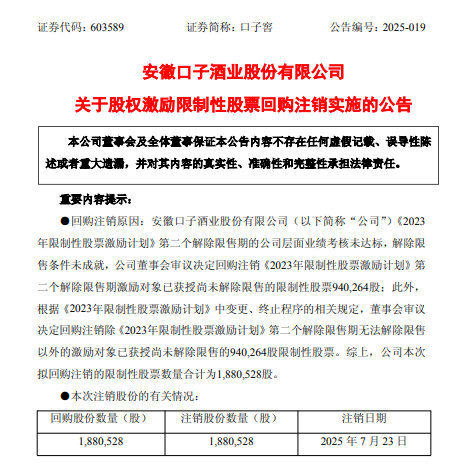 困局中的口子窖:高端酒卖不动、省内外双线失守、实控人减持加剧市场忧虑