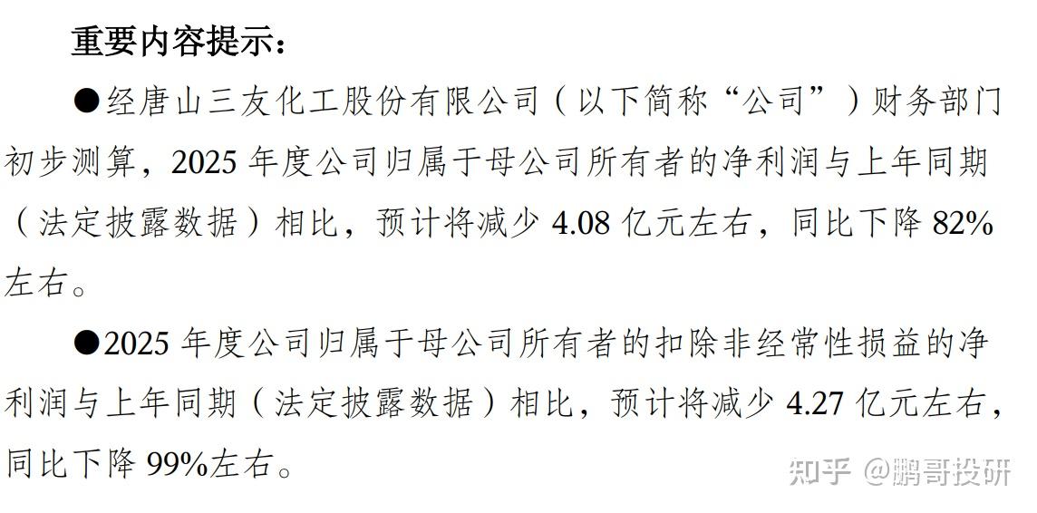 传统主业“失血”不止,新项目尚未贡献业绩,亚星化学2025年预亏扩大至1.74亿