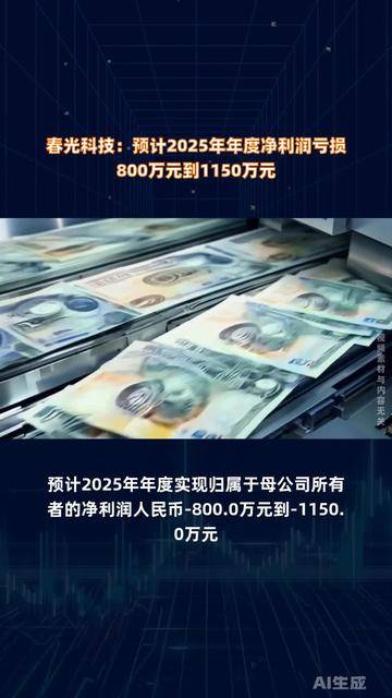 汇宇制药：2025年度净利润约-2496万元